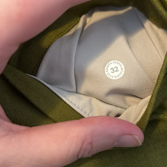 lululemon athletica Olive Green Men's Flat Front Shorts - Picture 8 of 9